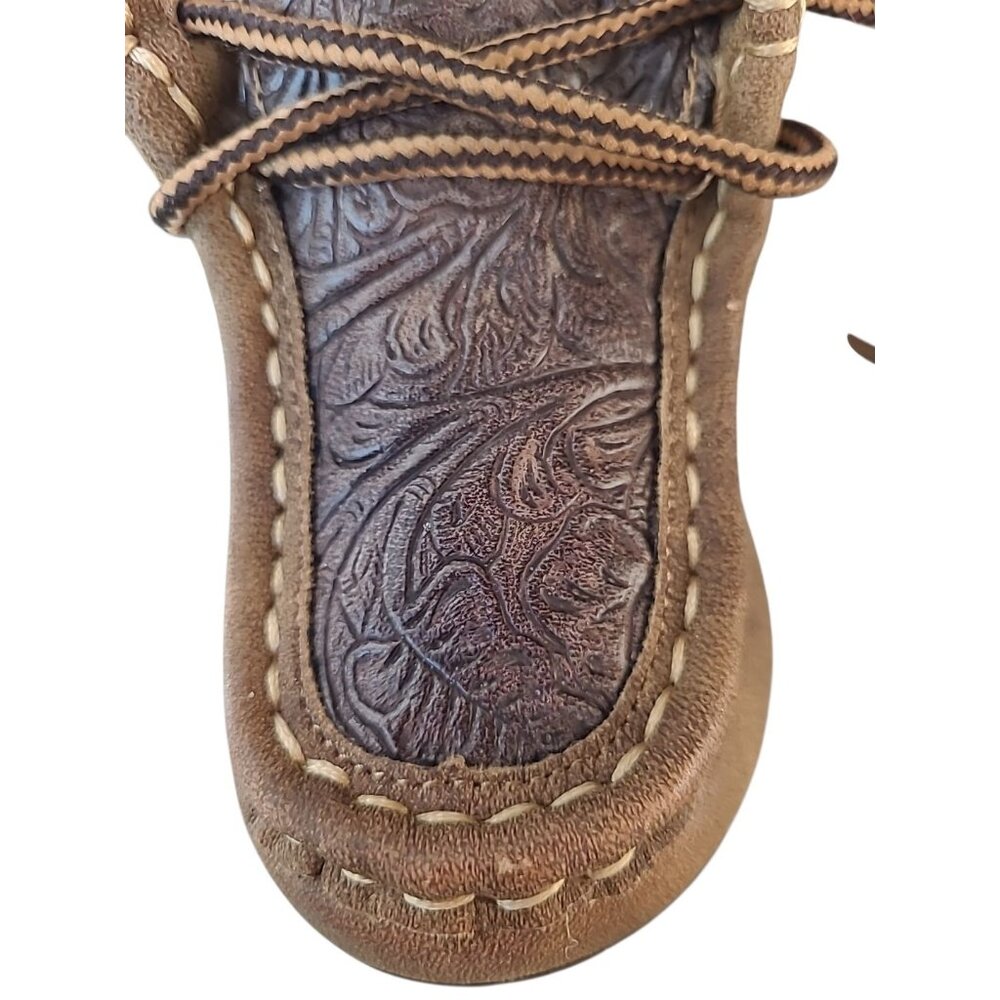 DBL Barrel Toddlers Boy's Shoes Size 4 Soft Chukka Embossed Inlay - Picture 2 of 15